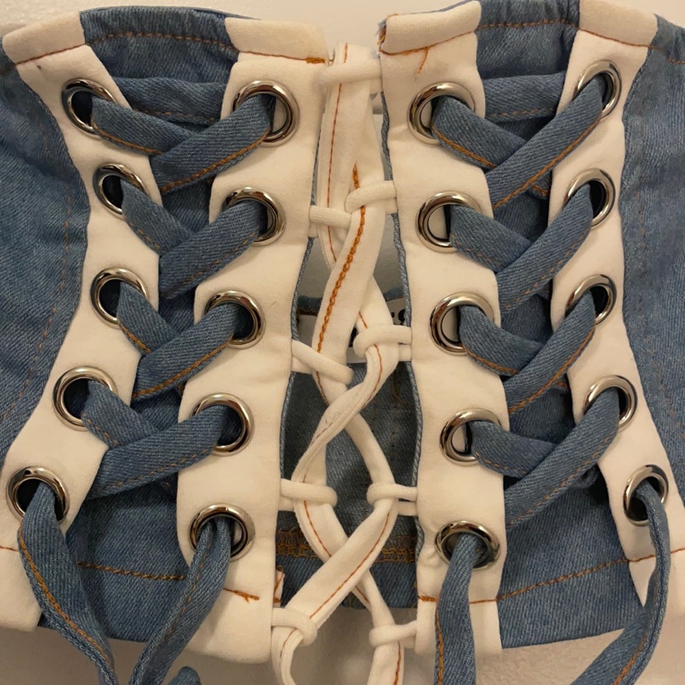 Two Piece Babydoll jean outfit